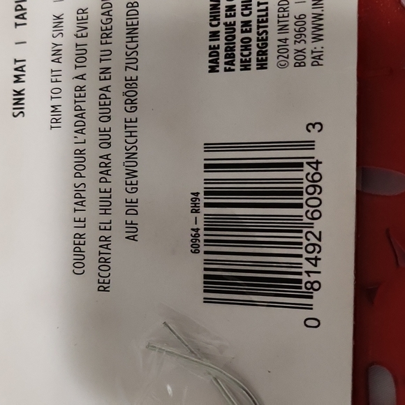 Sink Mat Red New - Picture 2 of 2